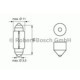 Bec incandescent BOSCH C5W 24V 5WSV8,5-8 pentru iluminare auto, tip mufa SV8,5-8, putere 5W