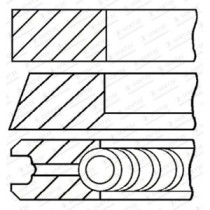 Set segmenti piston GOETZE