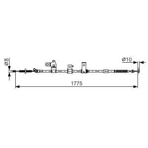 Cablu, frana de parcare BOSCH
