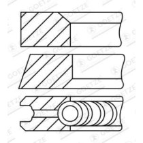 Set segmenti piston GOETZE