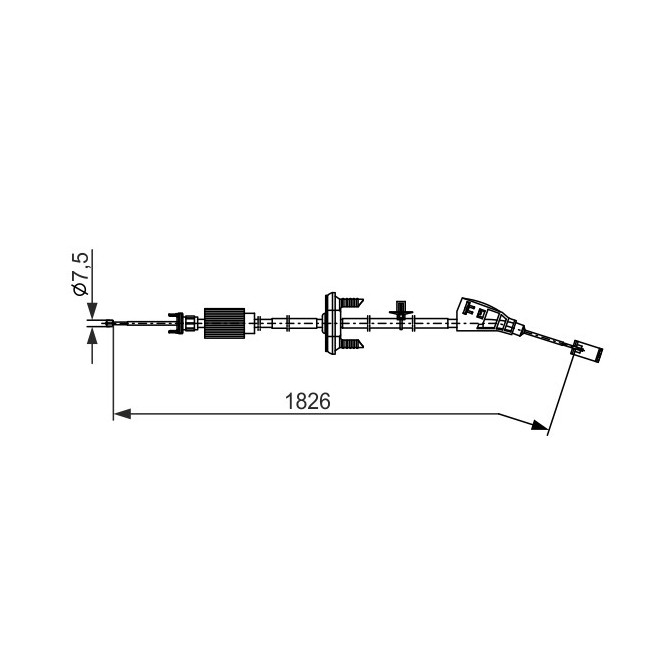 Cablu, frana de parcare BOSCH