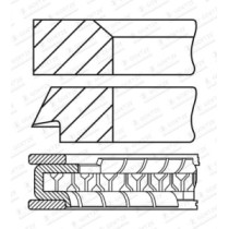 Set segmenti piston GOETZE