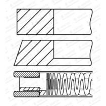 Set segmenti piston GOETZE