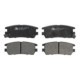 Set placute frana spate ATE pentru MITSUBISHI ECLIPSE III, L400, PAJERO I, PAJERO II 2.0-3.5, inaltime 43.8 mm, latime 107.8 mm, grosime 14.4 mm