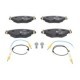 Set placute frana fata ATE pentru CITROEN C5 I, C5 II, C5 II/KOMBI, dimensiuni 61.2mm x 148.7mm x 17.7mm, cu suruburi etrier