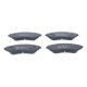 Set placute frana fata ATE pentru CHEVROLET ASTRA, LACETTI, NUBIRA, REZZO, VECTRA, DAEWOO LANOS, LEGANZA, TACUMA, dimensiuni 51.4mm x 143.0mm x 16.8mm