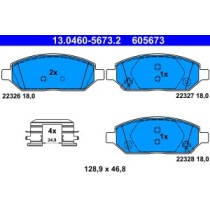 Set placute frana,frana disc ATE