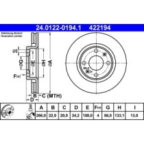 Disc frana ATE