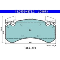 Set placute frana,frana disc ATE