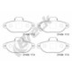 Set plăcuțe frână față BRECK pentru FIAT CINQUECENTO, PANDA, PUNTO, SEICENTO, FORD KA, LANCIA Y, dimensiuni 114.9x55.2x17.0 mm