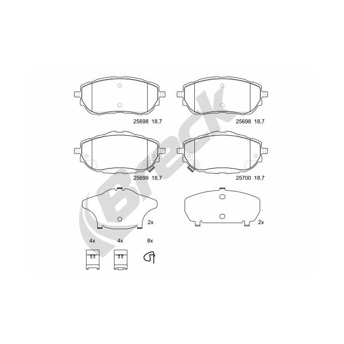 Brake Pad Set, disc brake 