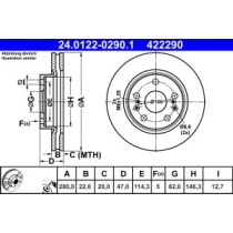 Disc frana ATE