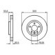 Disc frana BOSCH Fata Dreapta/Stanga VW CALIFORNIA T5 CAMPER, MULTIVAN T5, TRANSPORTER T5 1.9D-3.2 333.0 mm 55.4 mm 32.5 mm