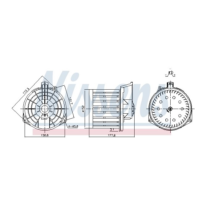 Ventilator, habitaclu NISSENS