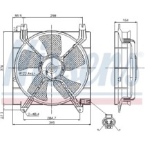 Ventilator, radiator NISSENS