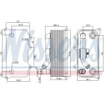 Radiator ulei, ulei motor NISSENS