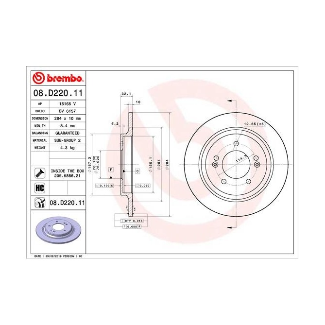 Disc frana BREMBO