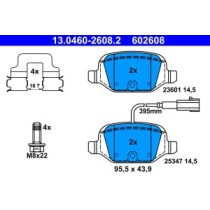 Set placute frana,frana disc ATE