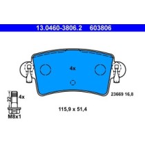 Set placute frana,frana disc ATE