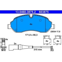 Set placute frana,frana disc ATE