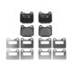 Set placute frana ceramica spate ATE pentru MERCEDES M (W163) 2.7D-5.0 02.98-06.05, inaltime 65.5 mm, latime 76.5 mm, grosime 15.8 mm