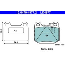 Set placute frana,frana disc ATE