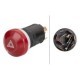 Comutator lumini avarie negru 12V 4 pini halogen HELLA intrerupator urgenta CASE CLAAS MANITOU