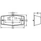 Semnalizator aditional HELLA R10W Halogen Portocaliu 12V/24V Latura 39mm Inaltime 62mm Latime 131mm Lungime 2 Fire