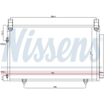 Condensator, climatizare NISSENS