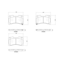 Set placute frana,frana disc BREMBO