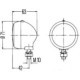 Lumina de delimitare HELLA Lampa de pozitie Dreapta/Stanga R5W 12V 5W Transparent Negru 63x63x71mm Halogen