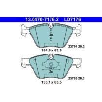 Set placute frana,frana disc ATE