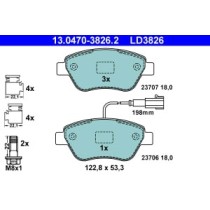 Set placute frana,frana disc ATE