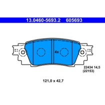 Set placute frana,frana disc ATE