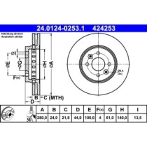 Disc frana ATE