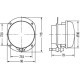 Proiector ceata Dreapta H7 HELLA Rotund SAE ECE-R19 12V 116mm Inaltime 90mm Diametru 96mm Latime 79mm Adancime 2 Functii