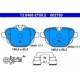 Set placute frana spate ATE cu suplimente si suruburi de ghidare pentru BMW 5 (F10, F11, G30, F90, G31), 6 GRAN TURISMO (G32), 7 (G11)