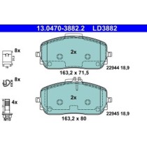 Set placute frana,frana disc ATE