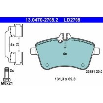 Set placute frana,frana disc ATE