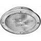 Lampă plafon interior HELLA 175mm înălțime 175mm lungime 37mm adâncime gri transparent habitaclu 12V/24V halogen