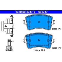 Set placute frana,frana disc ATE