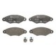 Set placute frana fata ATE cu suruburi etrier pentru CITROEN XSARA, NISSAN KUBISTAR, RENAULT KANGOO dimensiuni 47.2mm x 130.7mm x 18.0mm