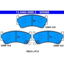 Set placute frana,frana disc ATE