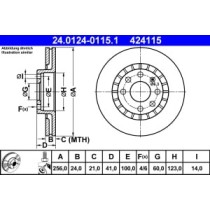 Disc frana ATE