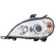 Far HELLA Lampa Frontala Stanga D2S H7 PY21W W5W Electric Motor Bi-Ksenon Halogen Alb Mercedes M W163 06.05