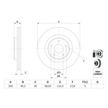 Disc frana BOSCH