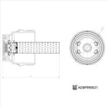 Capac, carcasa filtru ulei BLUE PRINT