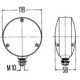 Semnalizator HELLA Indicator Lamp L/R Galben P21W FIAT IVECO VW 57mm 118mm Fata Spate 12V 24V 21W