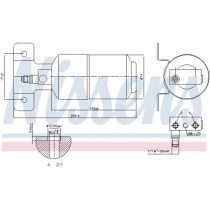 Uscator,aer conditionat NISSENS