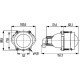 Far HELLA Halogen DE-A ES MG12 EB M Circular Dreapta/Stanga 89mm Inaltime 103mm Latime 157mm Adancime 12/24V HB3 Negru